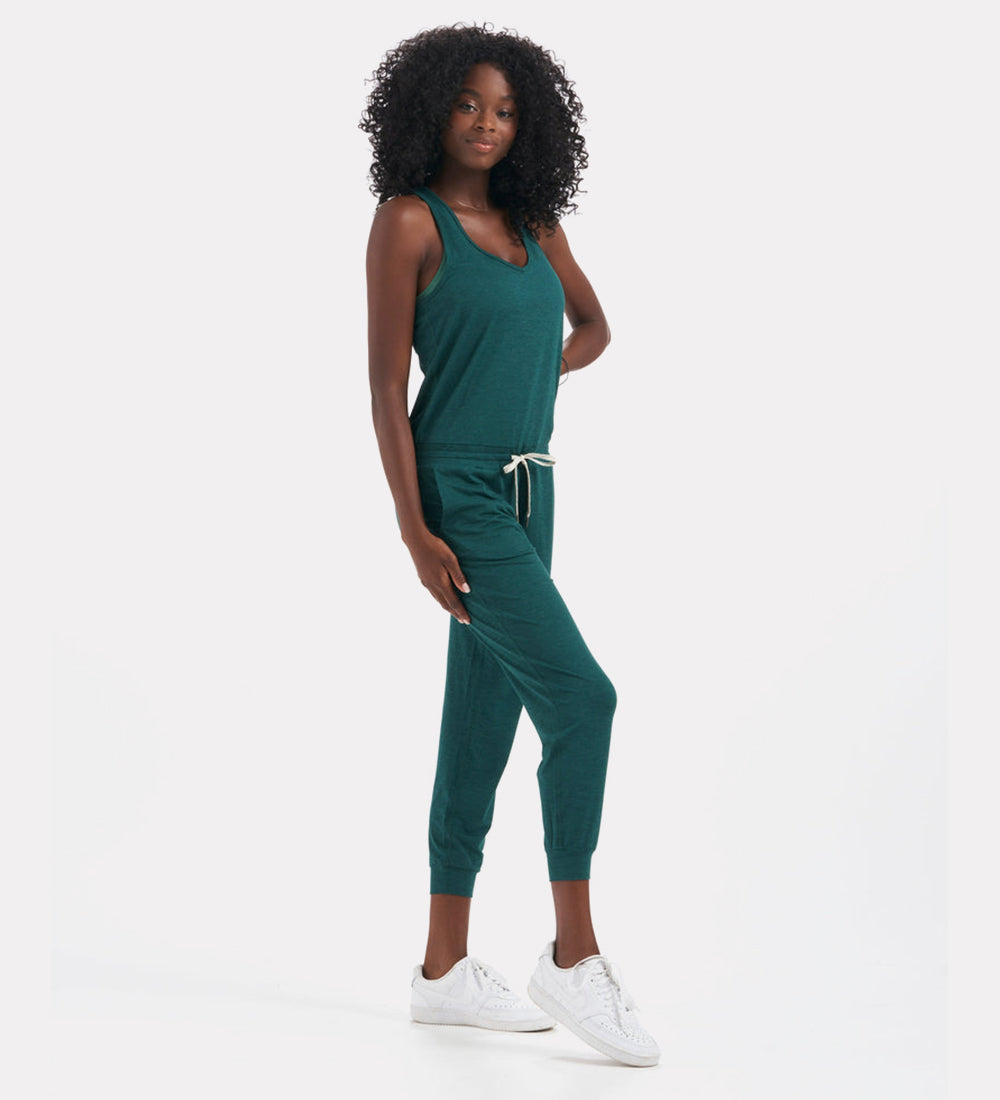 Sleeveless wrap jumpsuit