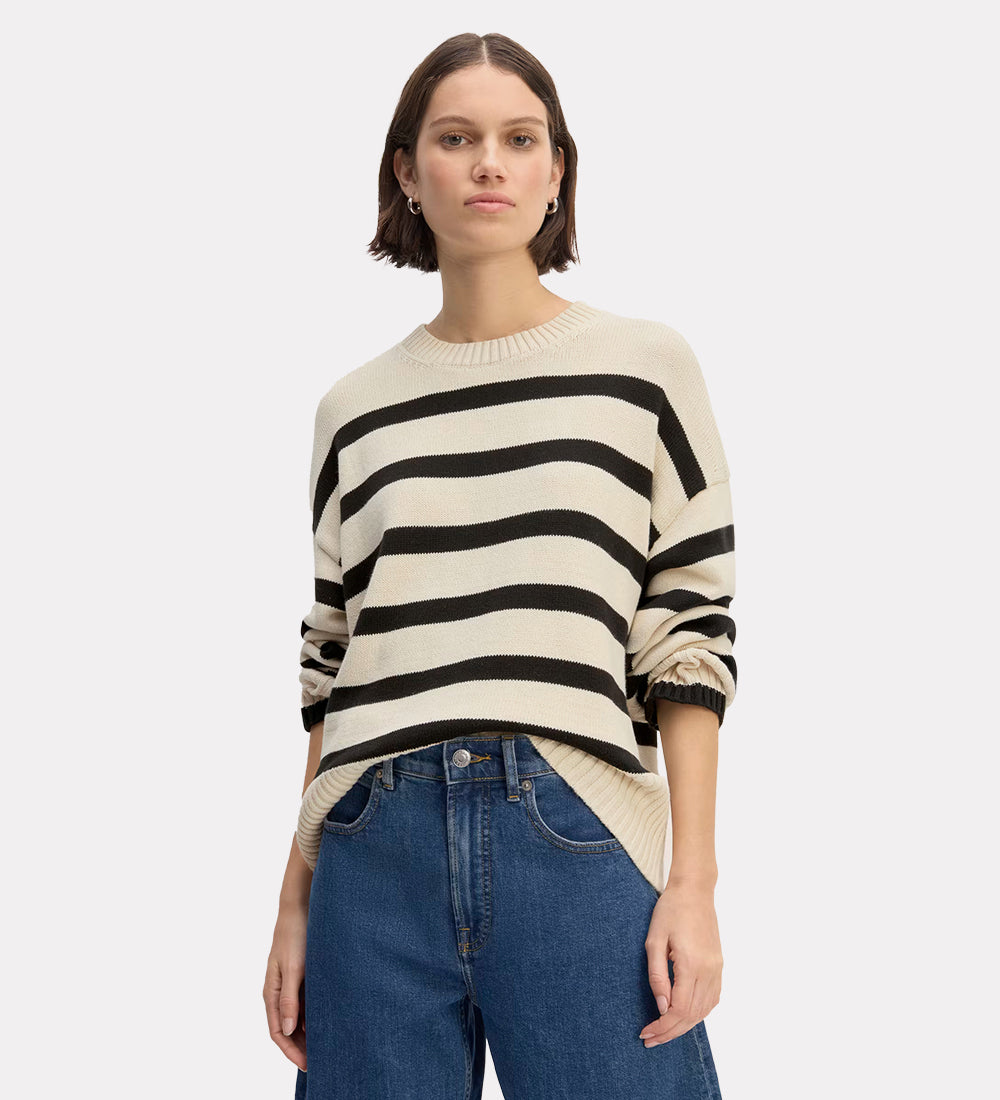 Wool crew neck sweater