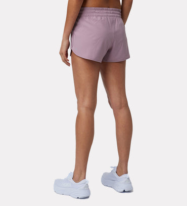 Women's cotton blend mid-rise shorts