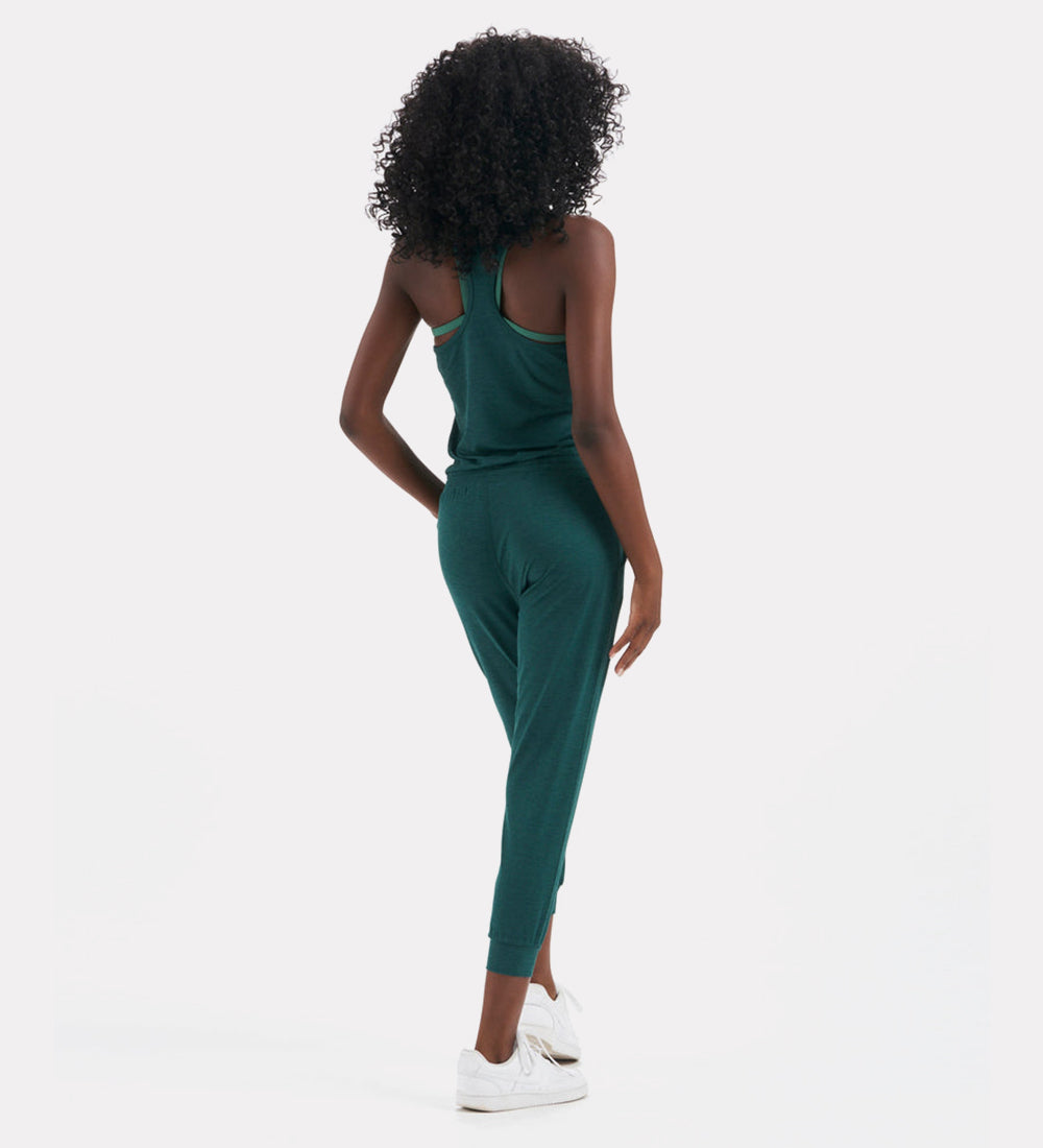 Sleeveless wrap jumpsuit