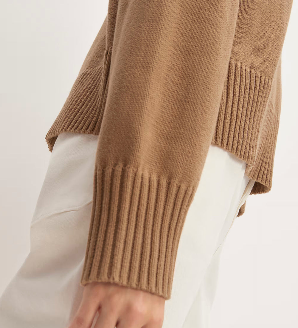 Wool crew neck sweater