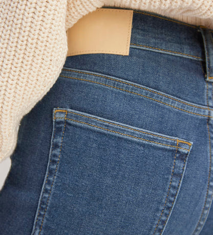 Women's high rise kick-flare jeans