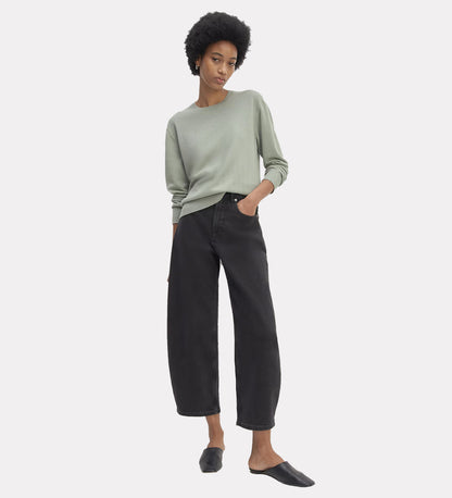 Cotton crew neck sweater