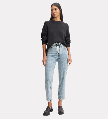 Ankle length denim womens jeans