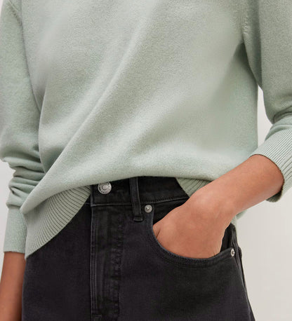 Cotton crew neck sweater