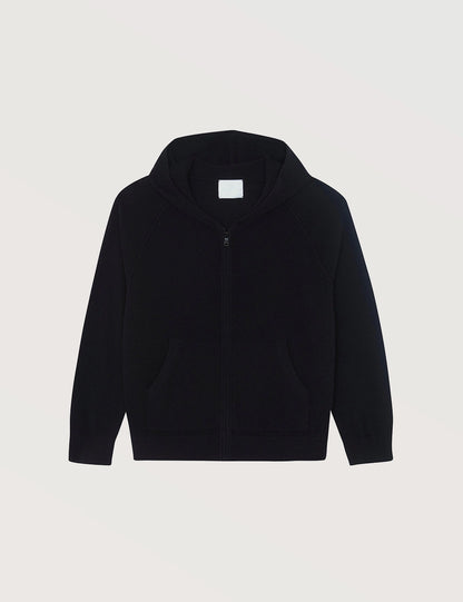 Casual Zip Hooded Cardigan
