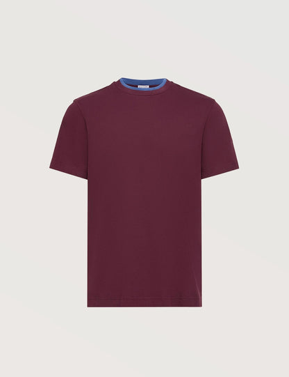 Contrast Collar Crew Tee