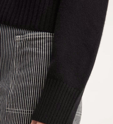 Textured Pullover With Drop Sleeves