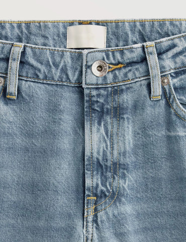 Loose Straight Denim Pants