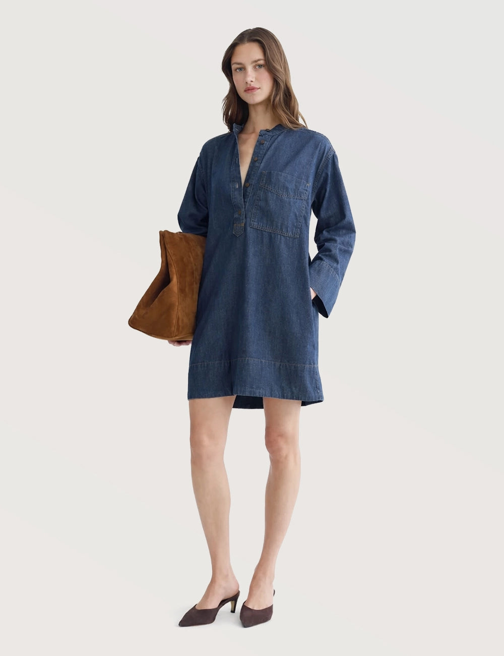 Denim Popover Dress