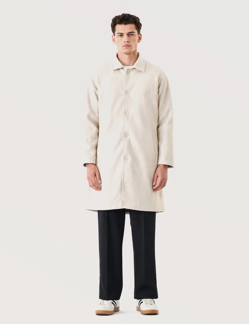 Men’s Modern Long Overcoat