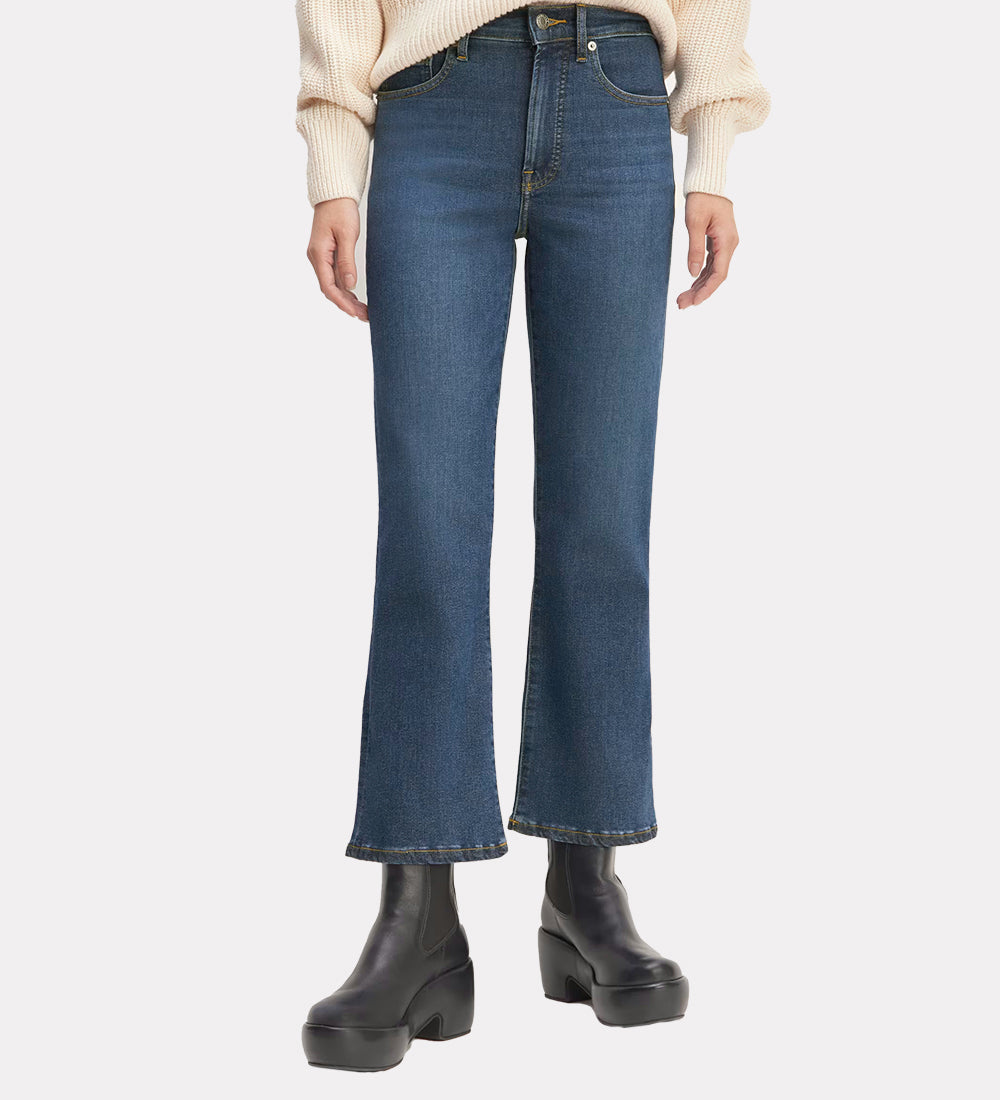 Women's high rise kick-flare jeans