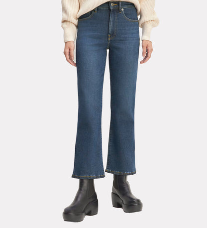 Women's high rise kick-flare jeans