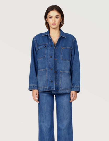 Denim Relaxed Utility Jacket
