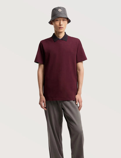 Contrast Collar Crew Tee