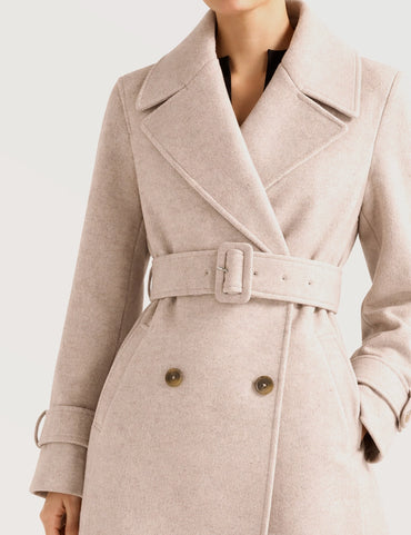 Belted Double Breasted Coat