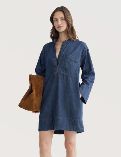 Denim Popover Dress