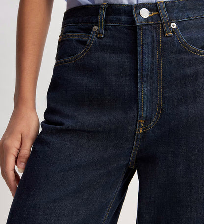 Women's fit mid rise denim jeans