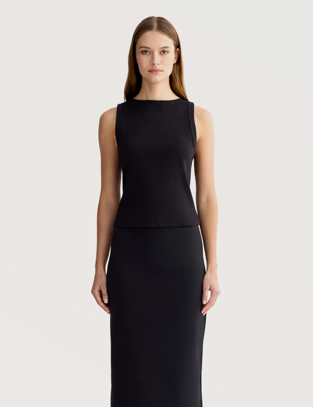 Classic Straight Midi Skirt