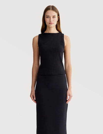 Classic Straight Midi Skirt