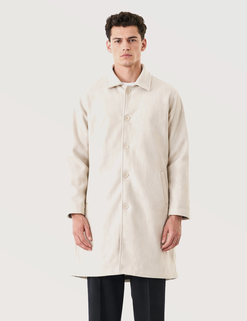 Men’s Modern Long Overcoat