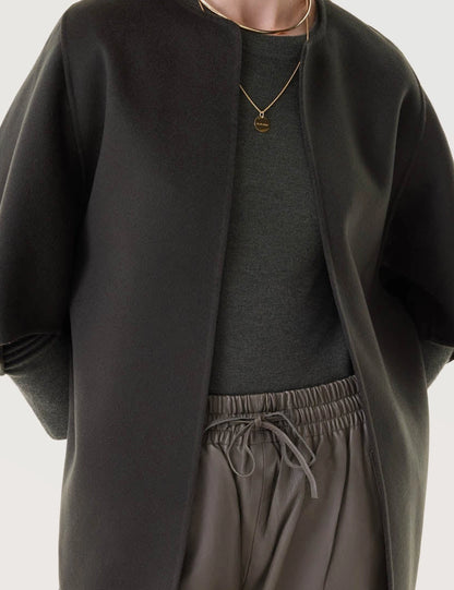 Relaxed Open Front Jacket