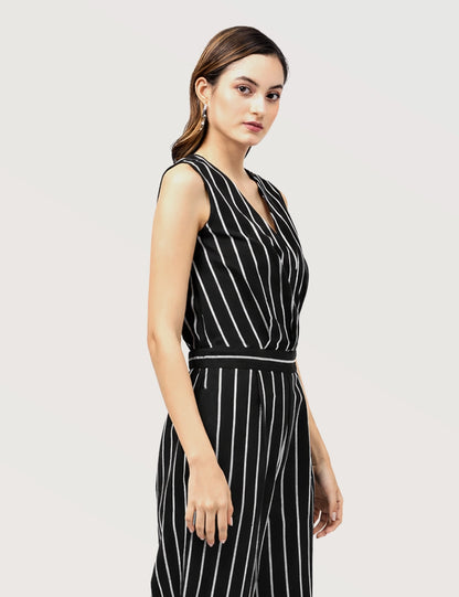 Casual Striped Jumpsuit