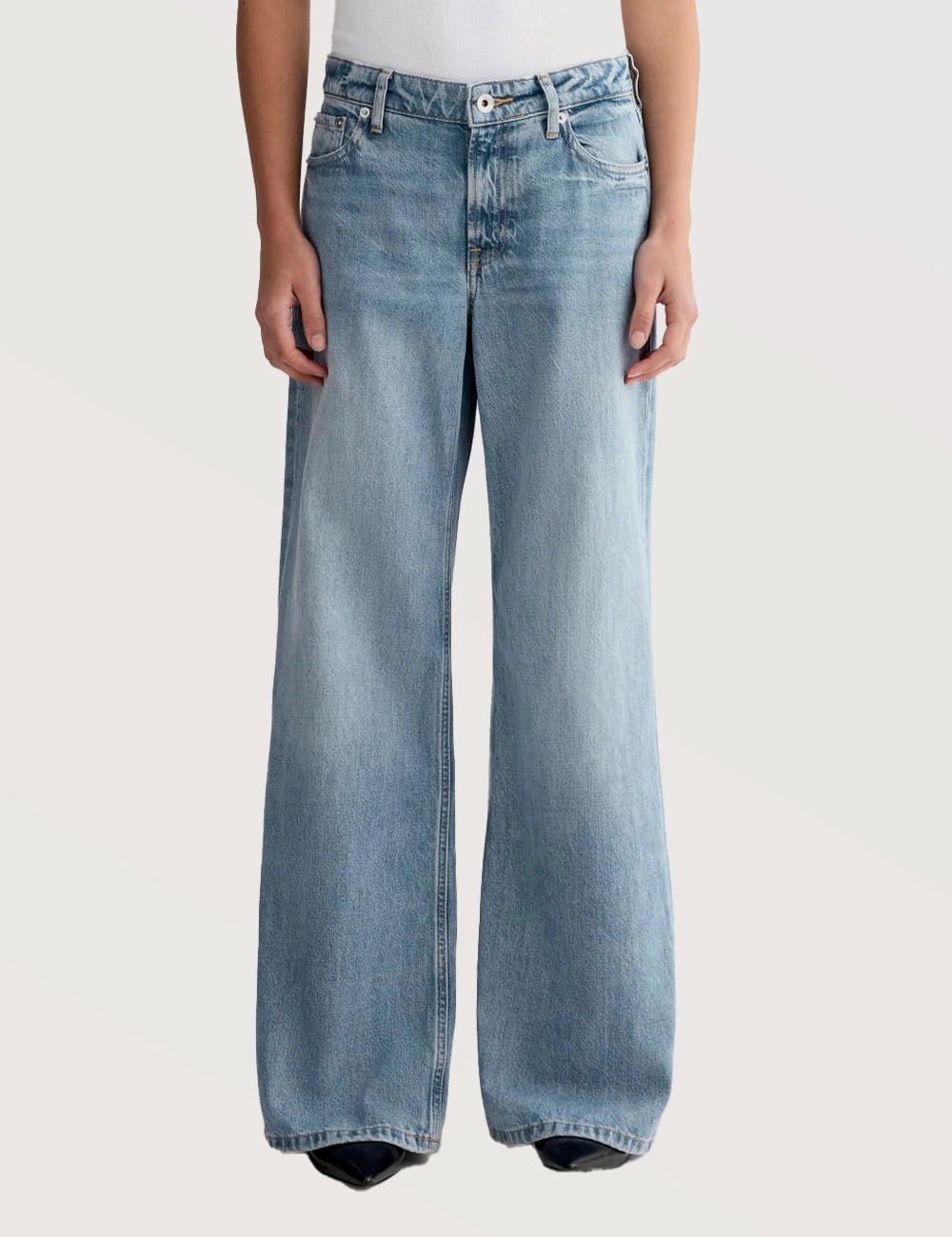 Loose Straight Denim Pants