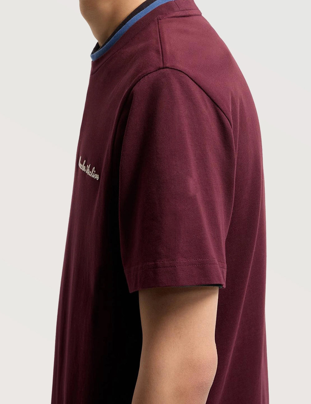 Contrast Collar Crew Tee