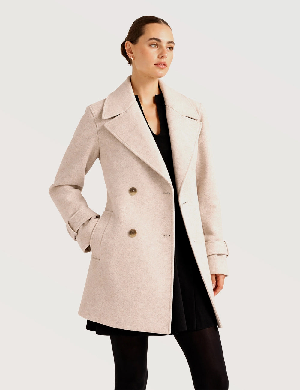 Belted Double Breasted Coat