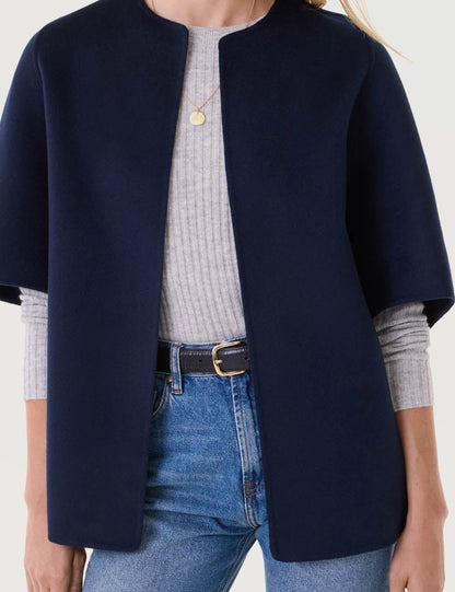 Relaxed Open Front Jacket