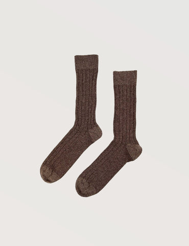Classic Ribbed Crew Socks