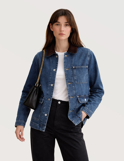 Classic Denim Utility Jacket