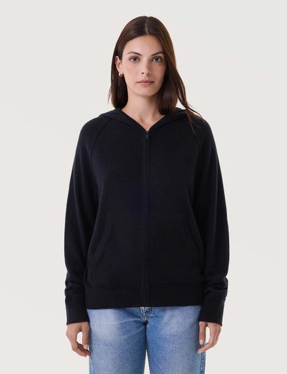 Casual Zip Hooded Cardigan