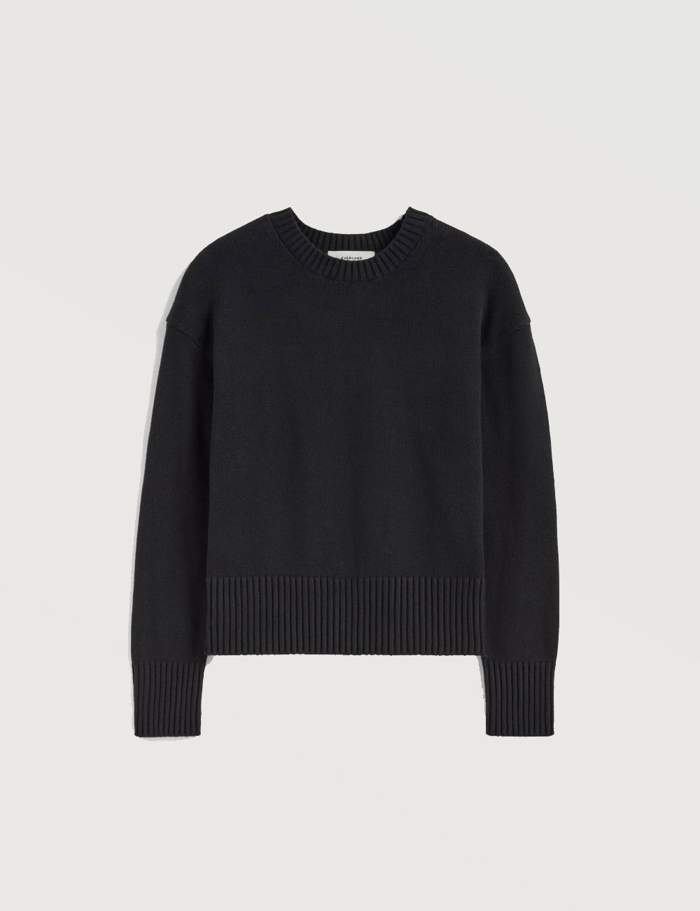 Soft Ribbed Crew Sweater