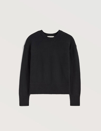 Soft Ribbed Crew Sweater