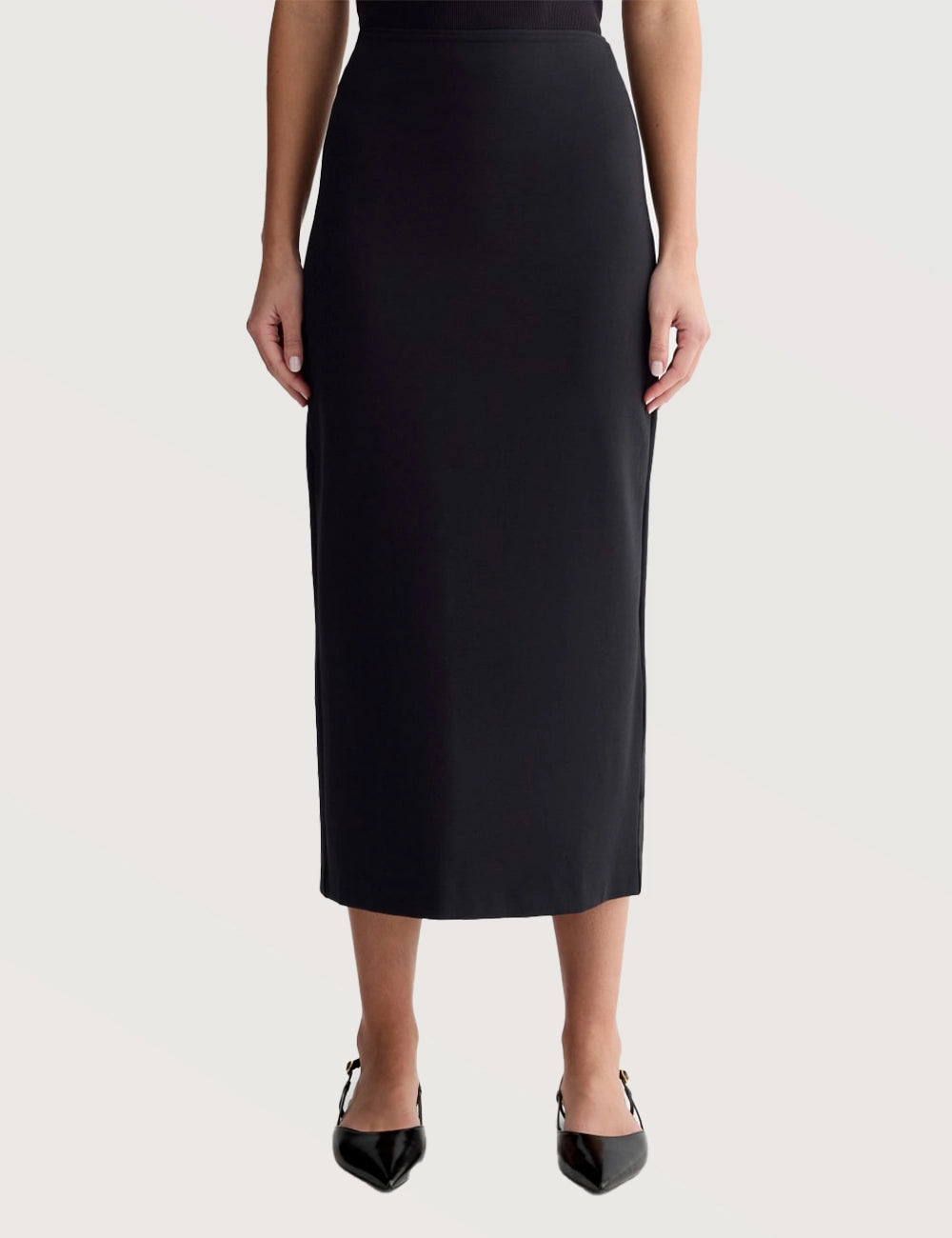 Classic Straight Midi Skirt