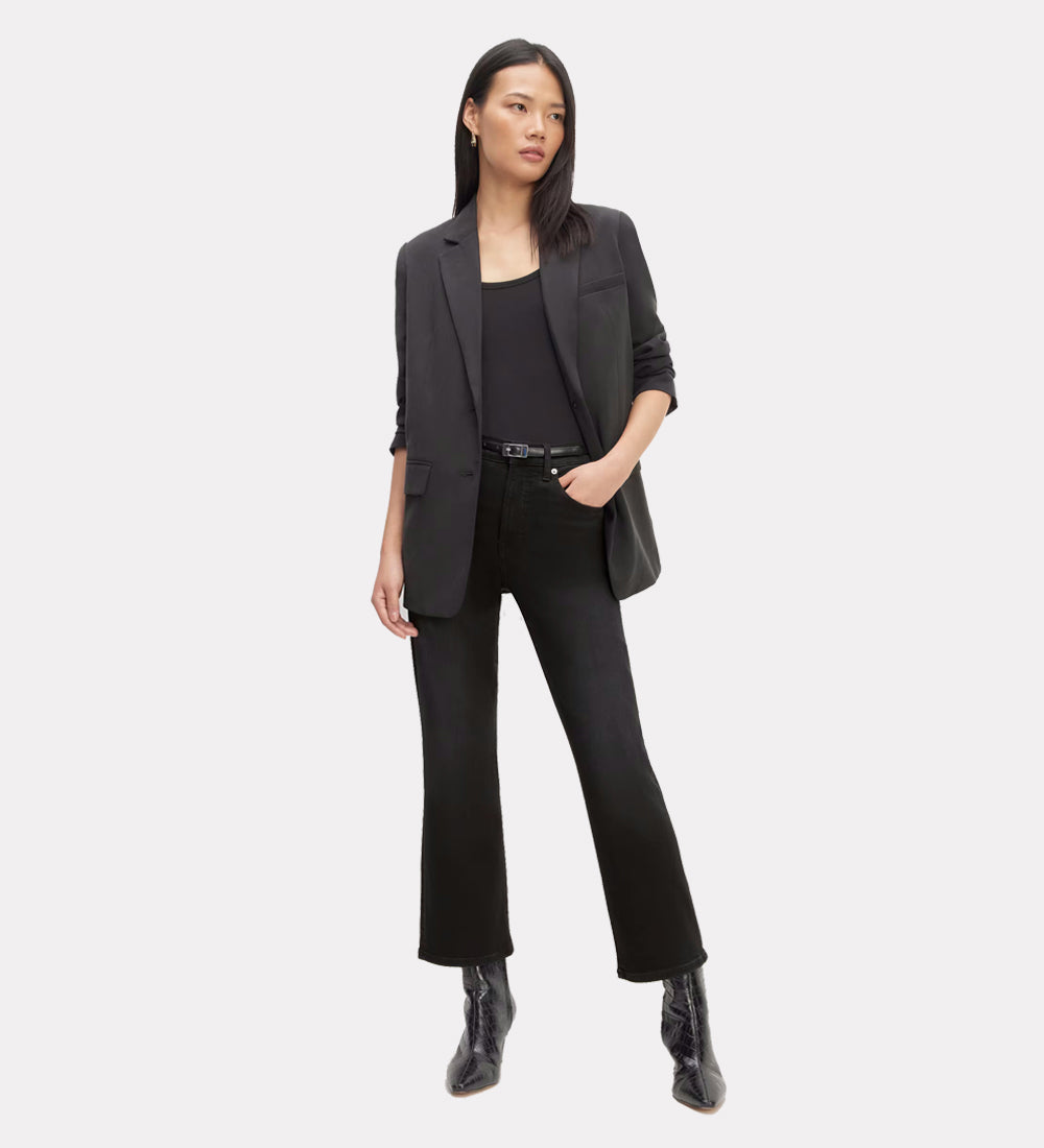 Women's high rise kick-flare jeans