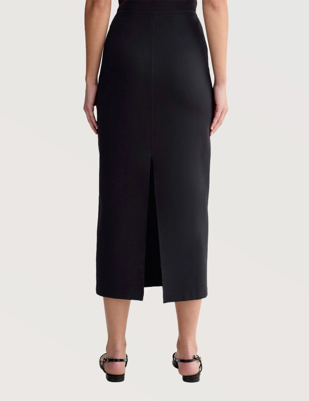 Classic Straight Midi Skirt
