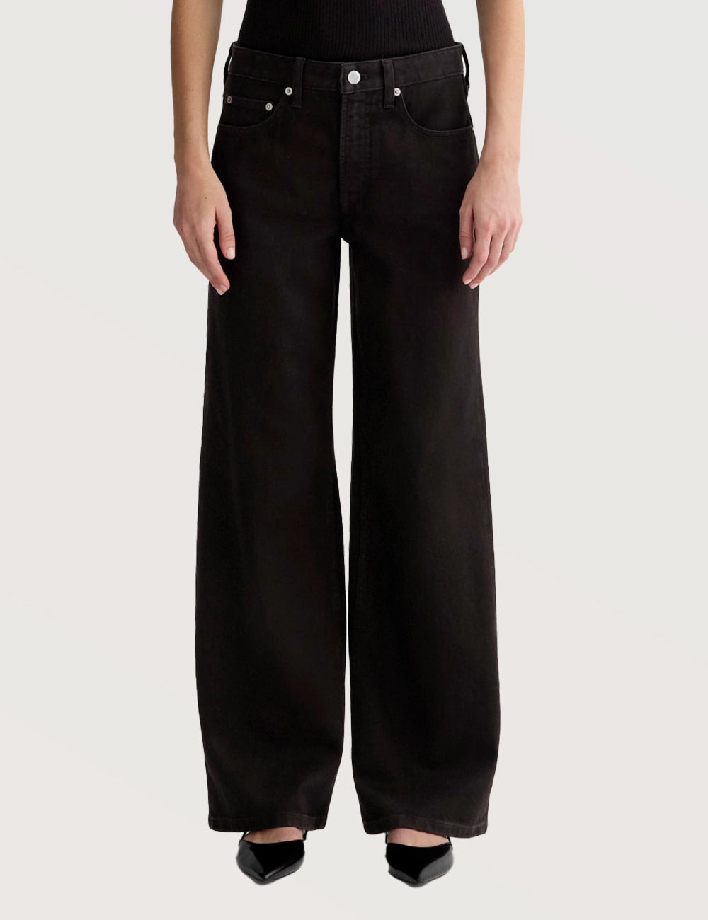 Wide Leg Denim Jeans