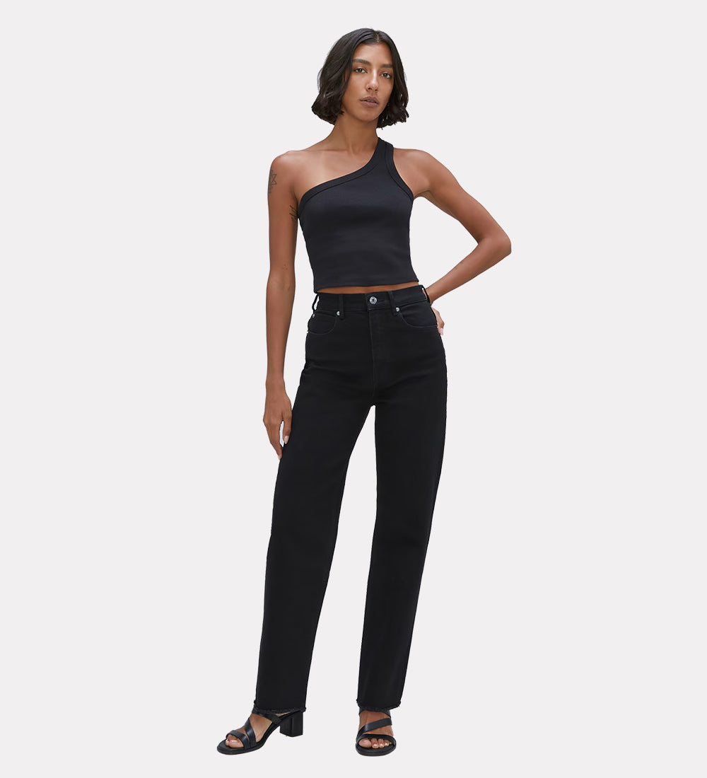 Ankle length denim womens jeans