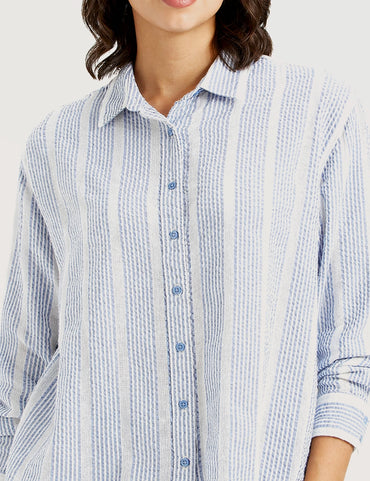 Vertical Stripe Casual Shirt