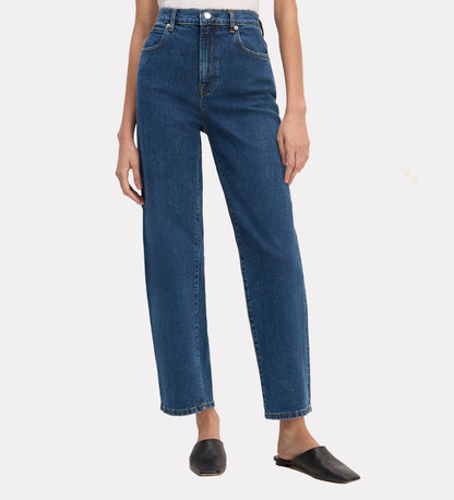 Ankle length denim womens jeans