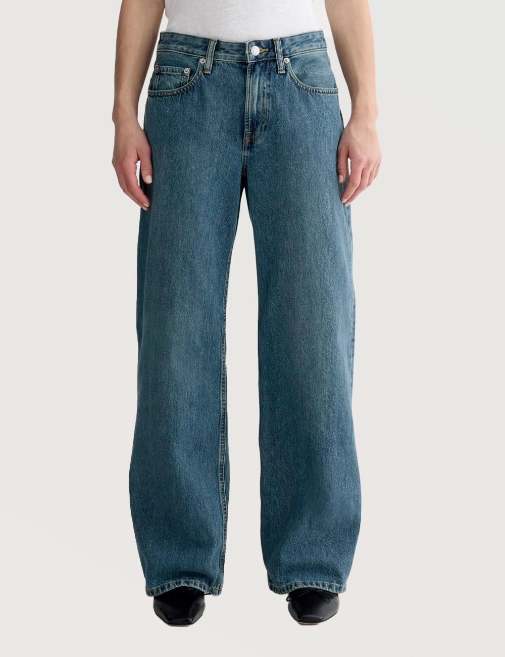 Wide Leg Denim Jeans
