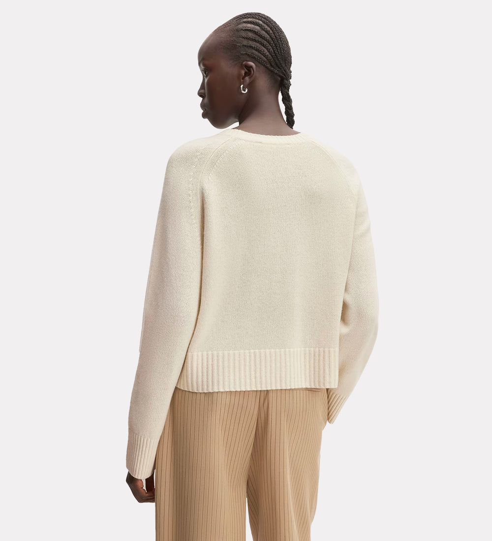 Textured pullover with drop sleeves