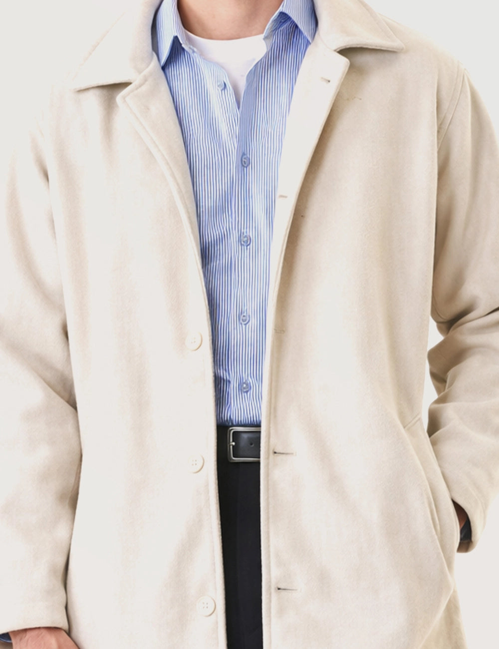 Men’s Modern Long Overcoat
