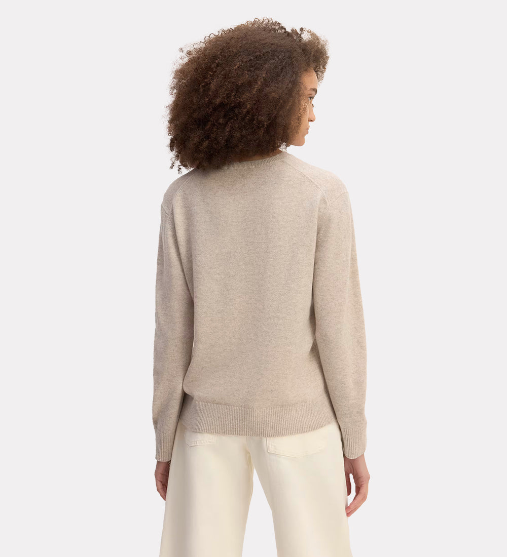 Cotton crew neck sweater