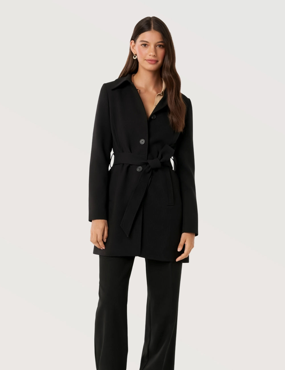 Classic Belted Workwear Coat