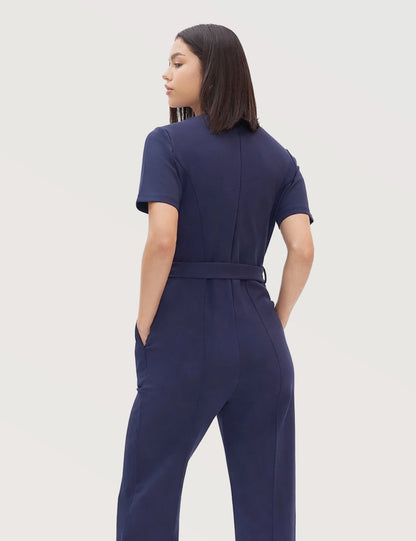 Structured Belted Jumpsuit