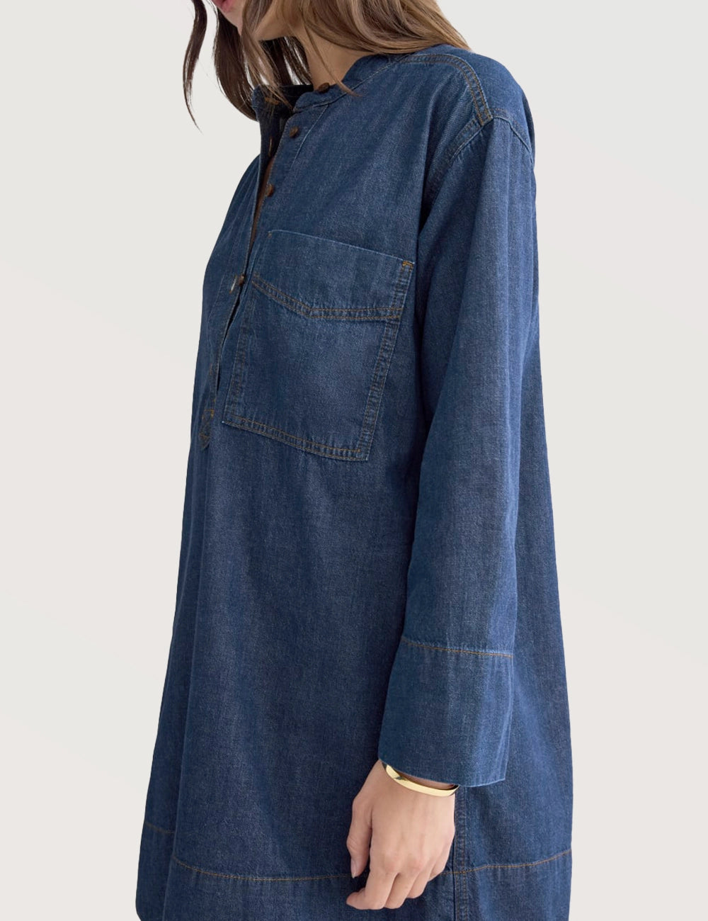 Denim Popover Dress